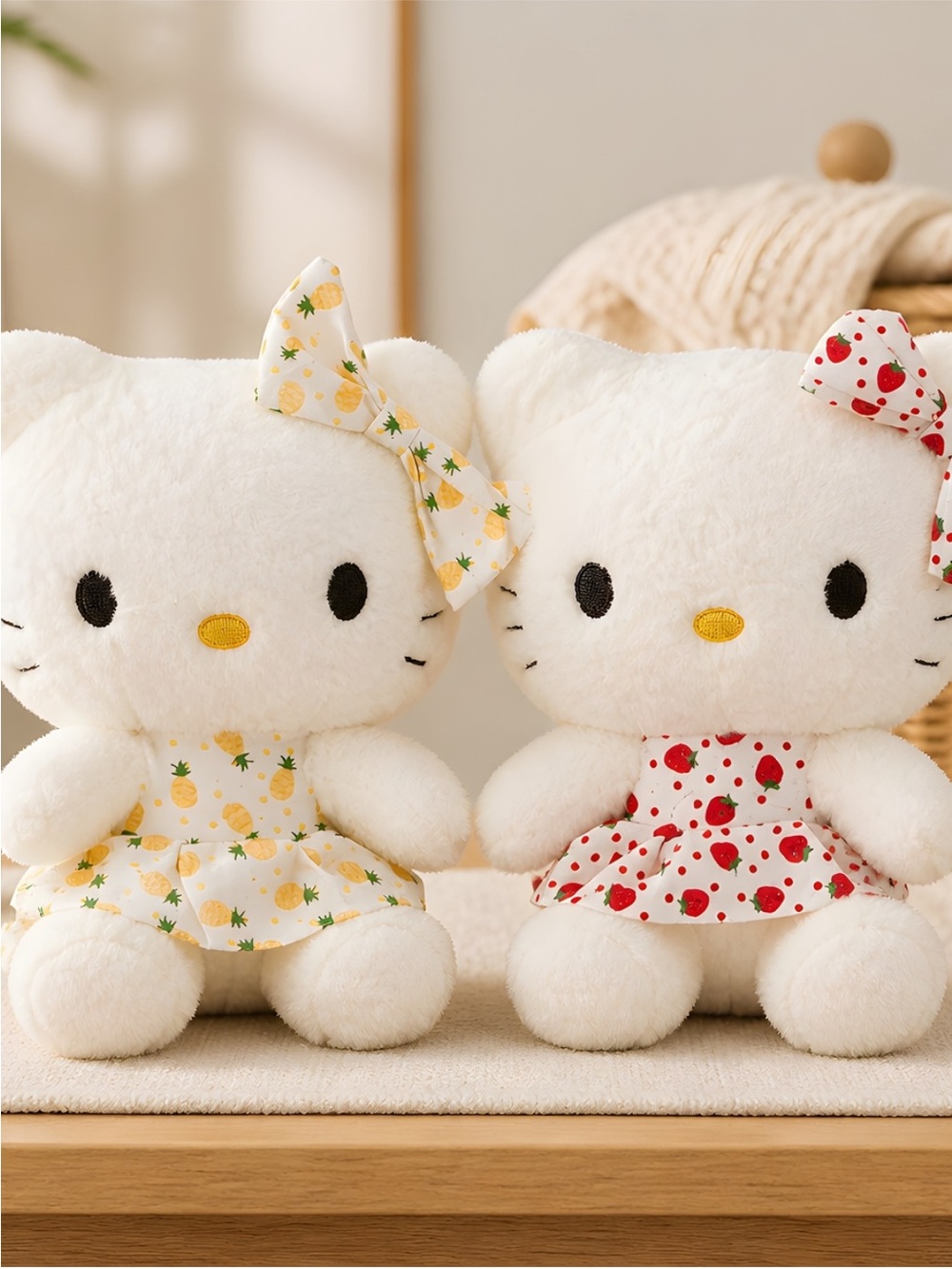Hello Kitty Fruity Cutie Plush Pair